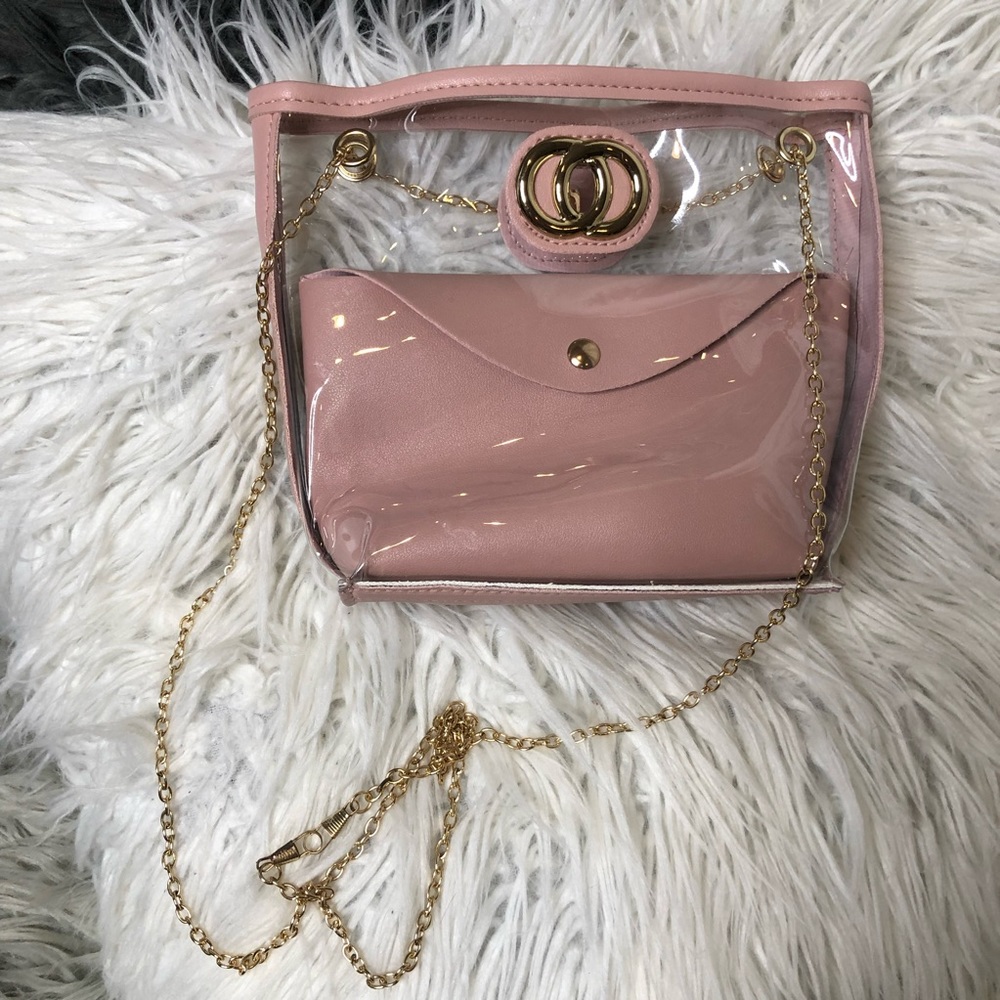 NWOT Dusty pink crossbody purse